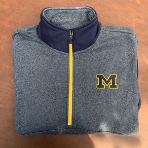 Michigan state pullover quarter zip sweatshirt
